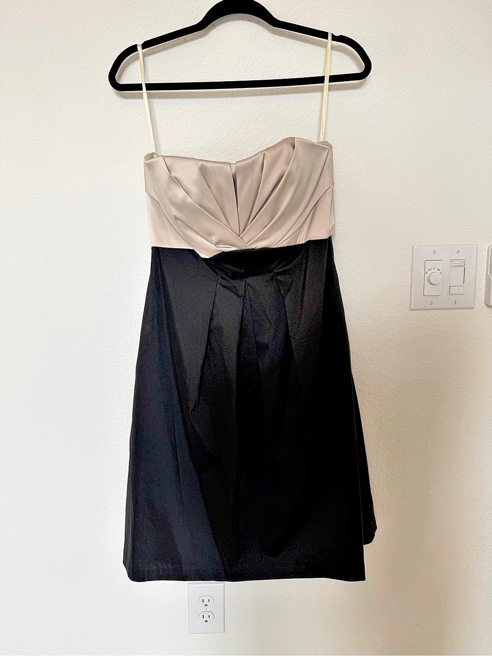 White House Black Market Color Block Midi Dress Size 8 Like New